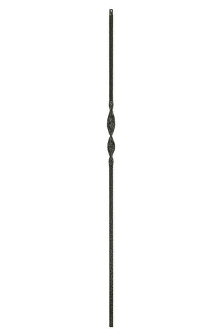 MSP-06 Single Ribbon Iron Baluster - 1/2 in Square