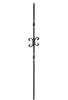MSP-10 Ribbons/Single Butterfly Iron Baluster - 1/2 in Square - view 2
