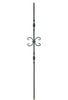 MSP-10 Ribbons/Single Butterfly Iron Baluster - 1/2 in Square
