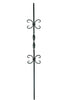 MSP-11 Ribbon/Double Butterfly Iron Baluster - 1/2 in Square