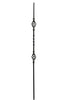 MSP-15 Double Basket 360 Degree Twist Iron Baluster - 1/2 in Square
