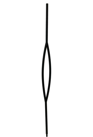 MSP-17 Pointed Oval Iron Baluster - 1/2 in Square