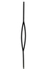 MSP-17 Pointed Oval Iron Baluster - 1/2 in Square