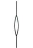 MSP-17 Pointed Oval Iron Baluster - 1/2 in Square - view 2