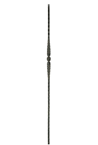 MSP-21 Flower with Arrows Iron Baluster - 1/2 in Square