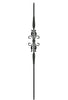 MSP-24 Split Arrows with Butterfly Iron Baluster - 1/2 in Square