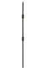 MSP-32 Double Ball Iron Baluster - 1/2 in Square - view 2