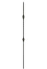 MSP-32 Double Ball Iron Baluster - 1/2 in Square