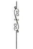 MSP-36 "S" Scroll Iron Baluster - 1/2 in Square - view 2