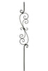 MSP-36 "S" Scroll Iron Baluster - 1/2 in Square