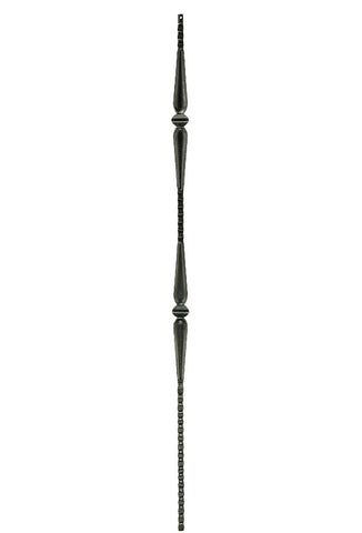 MSP-42 Double Knuckle with Spoons Iron Baluster - 1/2 in Square