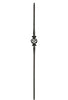 MSP-43 Single Basket with Spoons Iron Baluster - 1/2 in Square - view 2