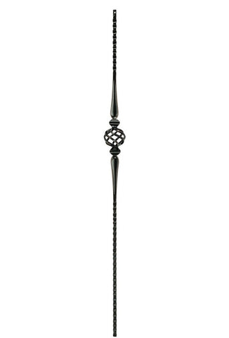 MSP-43 Single Basket with Spoons Iron Baluster - 1/2 in Square