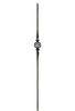 MSP-43 Single Basket with Spoons Iron Baluster - 1/2 in Square