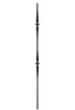 MSP-46 Double Collar with Spoons Iron Baluster - 1/2 in Square