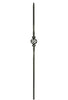 MSP-47 Single Basket with Spoons Iron Baluster - 1/2 in Square - view 2