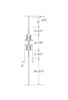 MSP-55 Feather Scroll Iron Baluster - 1/2 in Square - dimensions