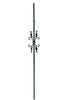 MSP-55 Feather Scroll Iron Baluster - 1/2 in Square