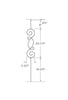 MSP-57 "S" Scroll Iron Baluster - 1/2 in Square - dimensions