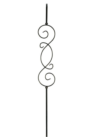 MSP-57 "S" Scroll Iron Baluster - 1/2 in Square