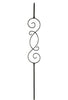 MSP-57 "S" Scroll Iron Baluster - 1/2 in Square