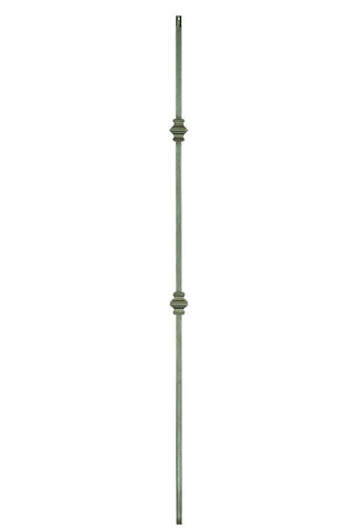 MSP-61 Double Knuckle Iron Baluster - 1/2 in Square