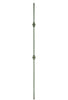 MSP-61 Double Knuckle Iron Baluster - 1/2 in Square