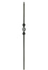 MSP-62 Single Basket with Knuckles Iron Baluster - 1/2 in Square - view 2