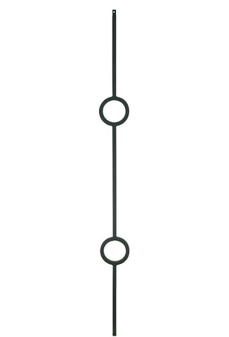 MSP-73 Double Circle Iron Baluster - 1/2 in Square