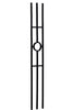 MSP-74 Circle Panel Iron Baluster - 1/2 in Square - view 2