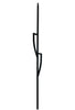 MSP-79 Split Shield Iron Baluster - 1/2 in Square