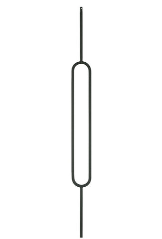 MSP-80 Single Oval Iron Baluster - 1/2 in Square