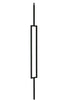 MSP-81 Single Rectangle Iron Baluster - 1/2 in Square - view 2