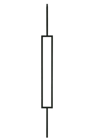 MSP-81 Single Rectangle Iron Baluster - 1/2 in Square