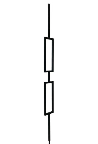 MSP-82 Double Rectangle Iron Baluster - 1/2 in Square