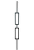 MSP-82 Double Rectangle Iron Baluster - 1/2 in Square - view 2