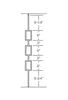 MSP-83 Triple Rectangle Iron Baluster - 1/2 in Square - dimensions