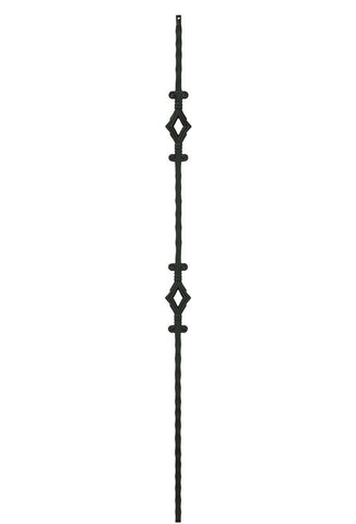 MSP-94 Double Diamond Iron Baluster - 1/2 in Square