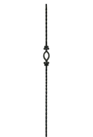 MSP-95 Single Oval Iron Baluster - 1/2 in Square