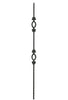MSP-96 Double Oval Iron Baluster - 1/2 in Square
