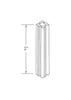 MSP-PLUG 1/2" Plastic Mounting Plug - dimensions
