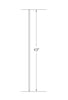 MSP-R01 Plain Iron Baluster - 1/2 in Round - dimensions