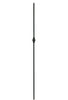 MSP-R22 Single Ball Iron Baluster - 1/2 in Round