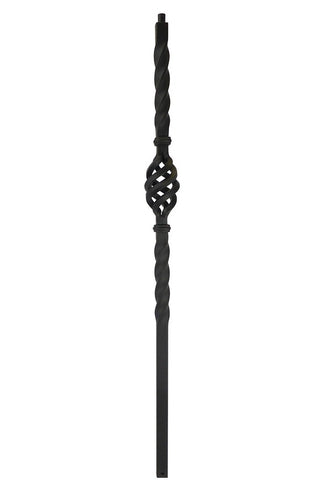 MSP-N04 Single Basket Iron Newel - 1-3/16 in Square