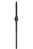 MSP-N04 Single Basket Iron Newel - 1-3/16 in Square
