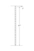 MSP-N33 Plain Iron Newel - 1-3/16 in Square - dimensions