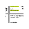 PB1111 90 Degree Top Rail Connector Spigot Glass Hardware