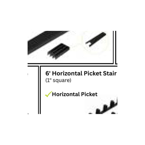 PB1500 Stair Kit Horizontal Railing