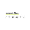 PB1734042 42x34 Spigot Glass Hardware