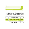 PB1734054 54x34 Spigot Glass Hardware